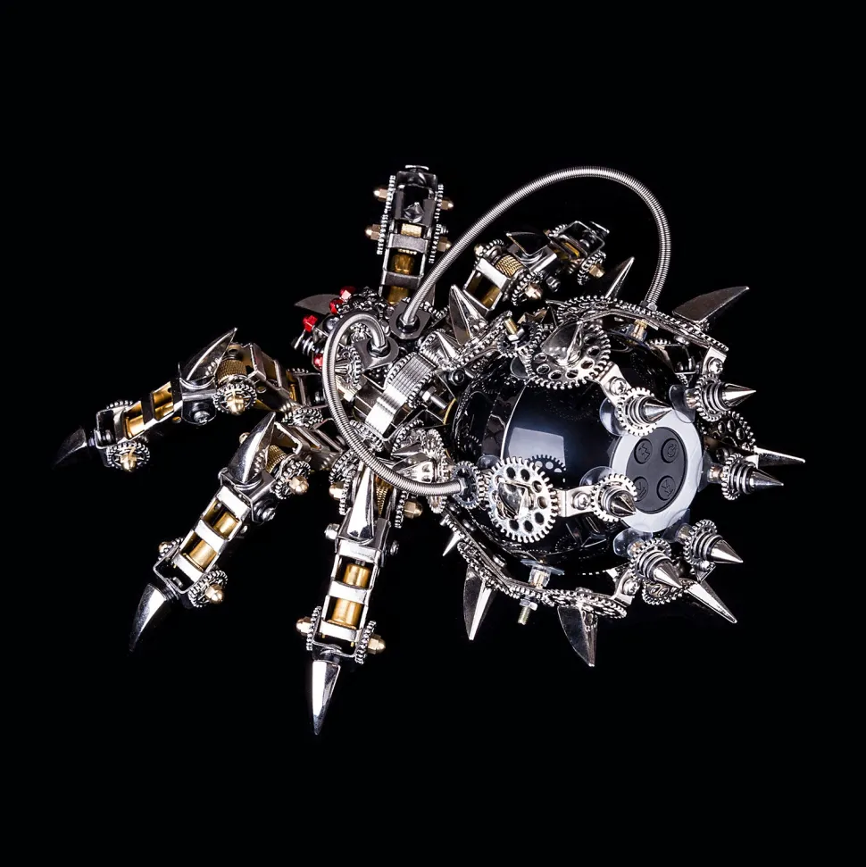 3D Puzzle DIY Model Kit Spider with Bluetooth Speaker Metal Games Creative Gift