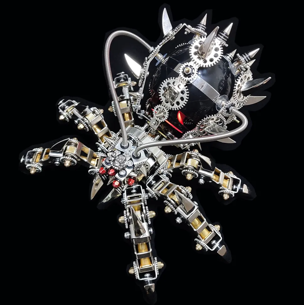 3D Puzzle DIY Model Kit Spider with Bluetooth Speaker Metal Games Creative Gift