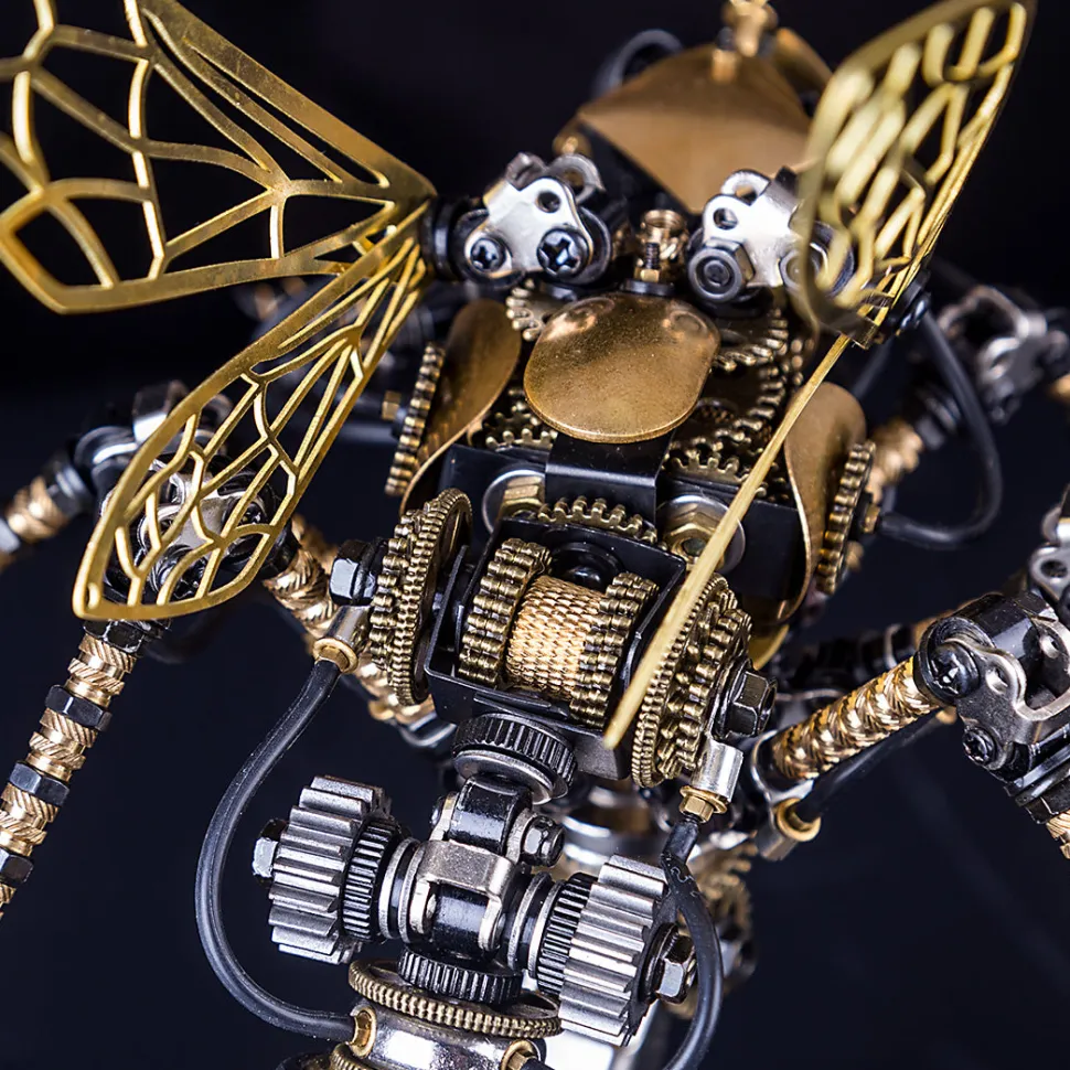 3D Puzzle DIY Model Kit Steampunk Wasp Metal Games Creative Gift