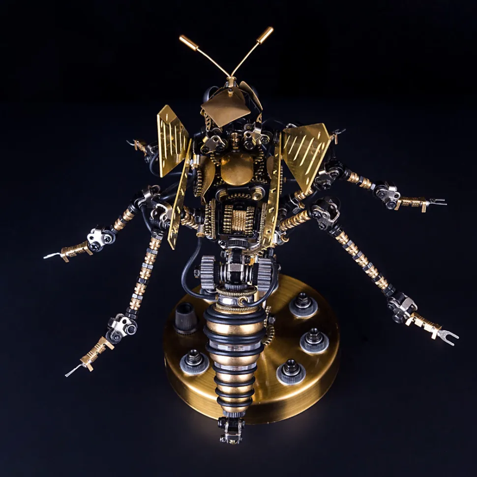 3D Puzzle DIY Model Kit Steampunk Wasp Metal Games Creative Gift