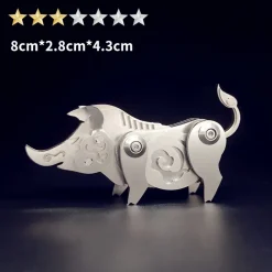 3D Puzzle Model Kit Mechanical Zodiac Pig Metal Games DIY Assembly Jigsaw Crafts Creative Gift