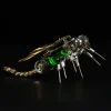 3D Puzzle Model Kit Mechanical Dragonfly with Night Light Color-changing Metal Games - 260Pcs
