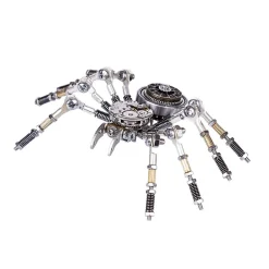 3D Puzzle Model Kit Spider Shaped Mechanical Clock Model Creative Gift