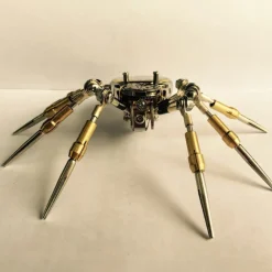 3D Puzzle Model Kit Spider Shaped Mechanical Clock Model Creative Gift