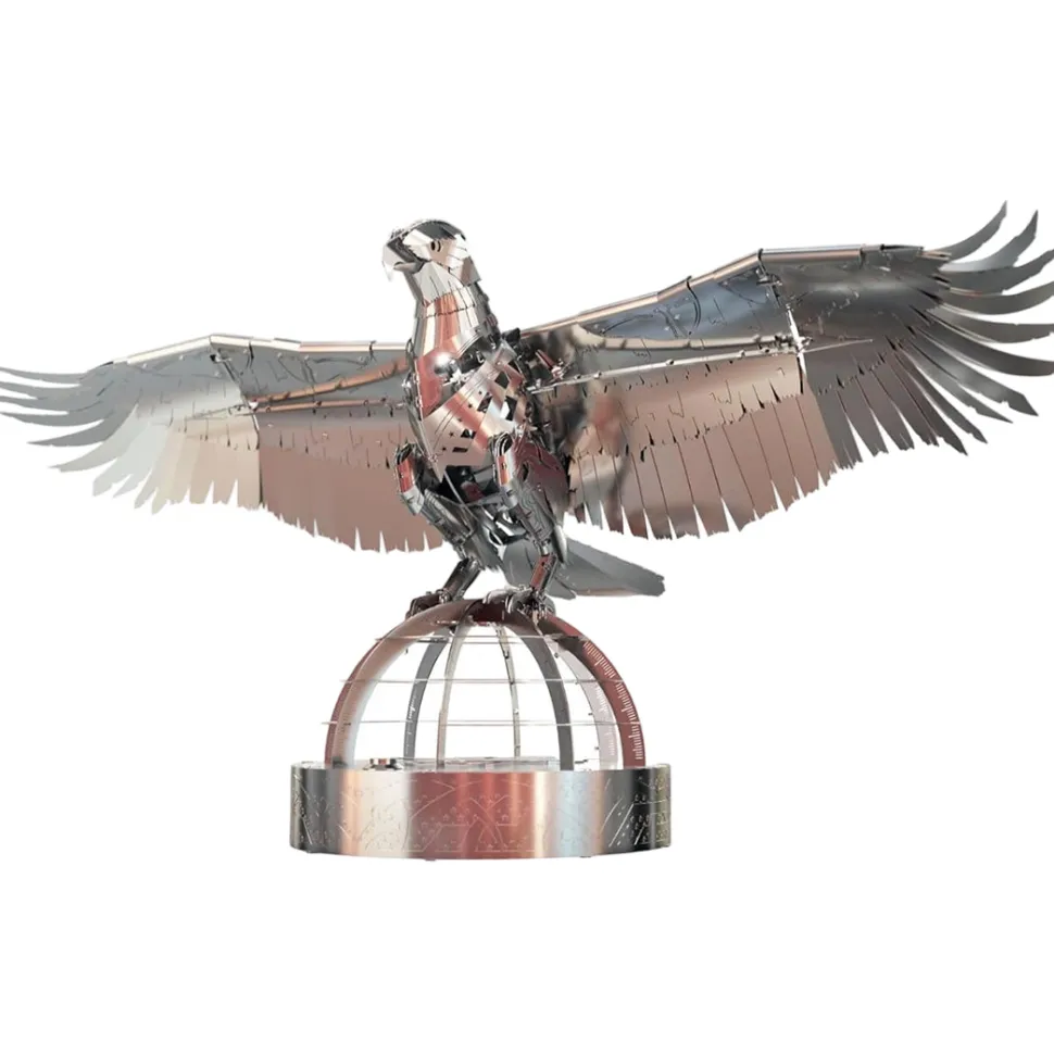 3D Stainless Steel Mechanical Eagle DIY Assembly Model Kit, Desktop for Adults and Collectors (247+PCS)
