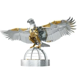3D Stainless Steel Mechanical Eagle DIY Assembly Model Kit, Desktop for Adults and Collectors (247+PCS)