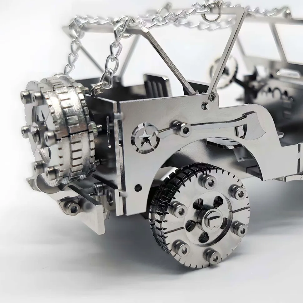 3D Steampunk Mechanical Metal Assembly Car Model Kit