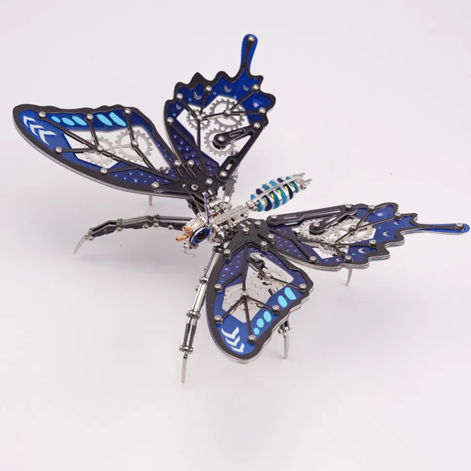 3D Steampunk Metal Mechanical Butterfly Model Kit-100+PCS