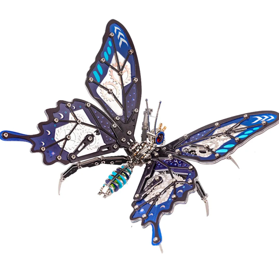 3D Steampunk Metal Mechanical Butterfly Model Kit-100+PCS