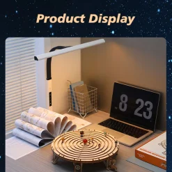 3D Wooden Mechanical Orrery Solar System Model Kit, DIY STEM Educational Desktop Display (413PCS)