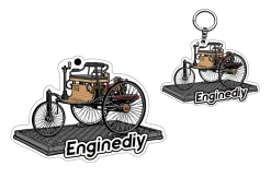 EngineDIY Custom Keychain Accessory