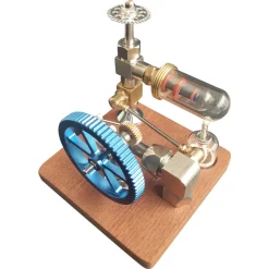 ENGINEDIY Stirling Engine Model with Vertical Flywheel Speed Adjustable | Science Experiment Engine
