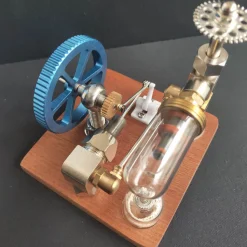 ENGINEDIY Stirling Engine Model with Vertical Flywheel Speed Adjustable | Science Experiment Engine