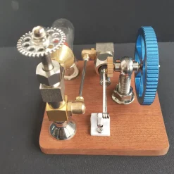 ENGINEDIY Stirling Engine Model with Vertical Flywheel Speed Adjustable | Science Experiment Engine