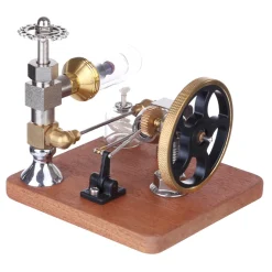 ENGINEDIY Stirling Engine Model with Vertical Flywheel Speed Adjustable | Science Experiment Engine