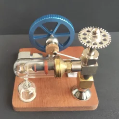 ENGINEDIY Stirling Engine Model with Vertical Flywheel Speed Adjustable | Science Experiment Engine