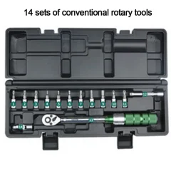 Engine Tools 5 Sets Precision Magnetic Screwdriver Electric Screwdriver Allen Wrench Adjustable Torque Wrench Tachometer Measuring Instrument DIY Tools Sets