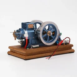 ENJOMOR Antique Working 4-Stroke Internal Combustion Gas Engine Model Horizontal Stationary Engine with Evaporative Water Cooling System