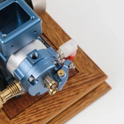 ENJOMOR Antique Working 4-Stroke Internal Combustion Gas Engine Model Horizontal Stationary Engine with Evaporative Water Cooling System