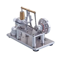 ENJOMOR Balance Hot Air Stirling Engine Electric Generator Model with LED Light - STEM Toy