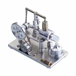ENJOMOR Balance Hot Air Stirling Engine Electric Generator Model with LED Light - STEM Toy