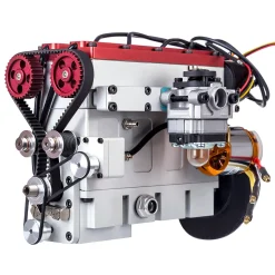 Enjomor 36cc DOHC Engine Double Overhead Camshaft Engine 4-cylinder 8-valve Inline 4-stroke Water-cooled Gasoline Engine with Twin Overhead Camshafts