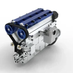 Enjomor 36cc DOHC Engine Double Overhead Camshaft Engine 4-cylinder 8-valve Inline 4-stroke Water-cooled Gasoline Engine with Twin Overhead Camshafts