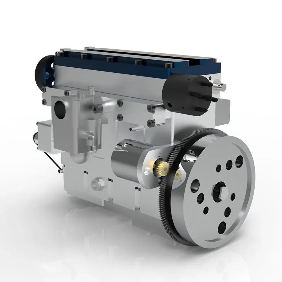 Enjomor 36cc DOHC Engine Double Overhead Camshaft Engine 4-cylinder 8-valve Inline 4-stroke Water-cooled Gasoline Engine with Twin Overhead Camshafts