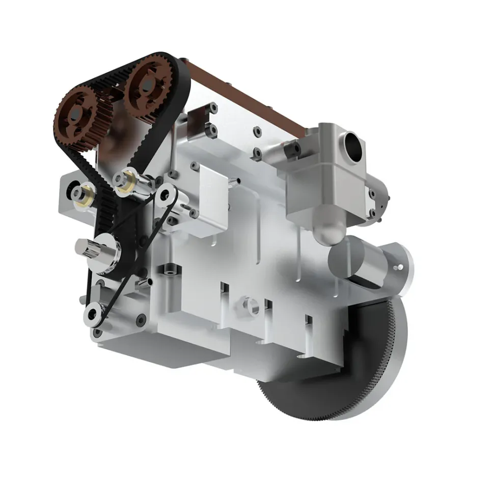 Enjomor 36cc DOHC Engine Double Overhead Camshaft Engine 4-cylinder 8-valve Inline 4-stroke Water-cooled Gasoline Engine with Twin Overhead Camshafts