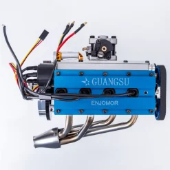 Enjomor 36cc DOHC Engine Double Overhead Camshaft Engine 4-cylinder 8-valve Inline 4-stroke Water-cooled Gasoline Engine with Twin Overhead Camshafts