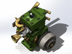 ENJOMOR 10cc Flathead Engine Single Cylinder 4 Stroke L Head Sidevalve Engine Water-cooled Gasoline Engine Internal Combustion Engine