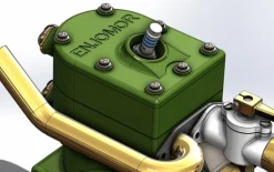 ENJOMOR 10cc Flathead Engine Single Cylinder 4 Stroke L Head Sidevalve Engine Water-cooled Gasoline Engine Internal Combustion Engine