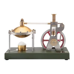 ENJOMOR DIY Assembly Steam Engine Kit Retro Vertical with Spherical Boiler DIY KIT