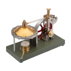 ENJOMOR DIY Assembly Steam Engine Kit Retro Vertical with Spherical Boiler DIY KIT