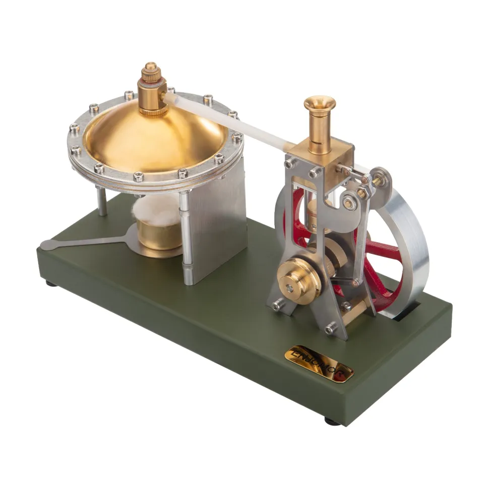ENJOMOR DIY Assembly Steam Engine Kit Retro Vertical with Spherical Boiler DIY KIT