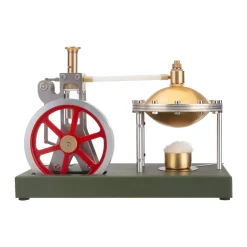 ENJOMOR DIY Assembly Steam Engine Kit Retro Vertical with Spherical Boiler DIY KIT
