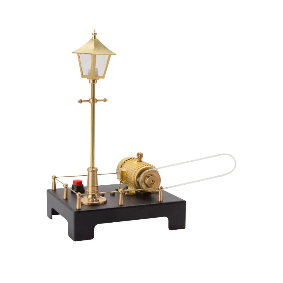 ENJOMOR DIY Assembly Steam Engine Kit Retro Vertical with Spherical Boiler DIY KIT