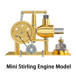 ENJOMOR DIY Stirling Engine Model Kit - Metal Balance Hot Air Stirling Engine Model Educational Toy