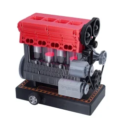 ENJOMOR 3D Printed Inline Four-Cylinder Engine Model Kit that Works - Build Your Own Engine