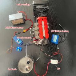 ENJOMOR GS-L4 36cc DOHC L4 Gasoline Engine with Starter Kit and Base - One Key Start