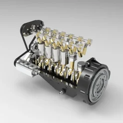 ENJOMOR GS-L6 1/5 Scale 28CC Inline 6-Cylinder DOHC 4-Stroke Water-Cooled Gasoline IC Engine Model