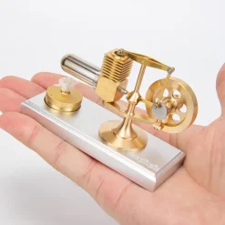 ENJOMOR Hog Stirling Engine Mini Balance Beam Hot Air Stirling External Combustion Engine Model