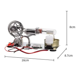 ENJOMOR γ-Type Hot Air Stirling Engine Model Kit STEM Educational Toy- Enginediy