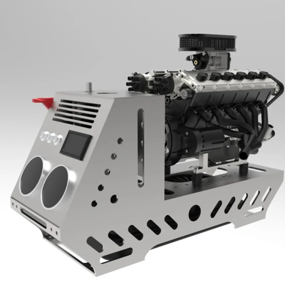 ENJOMOR V12 Engine GS-V12 72CC DOHC 4-Stroke 12-Cylinder 48-Valve Water-Cooled Electric Start Gasoline Engine Model - V12 Engine Model That Works