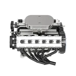 ENJOMOR V12 Engine GS-V12 72CC DOHC 4-Stroke 12-Cylinder 48-Valve Water-Cooled Electric Start Gasoline Engine Model - V12 Engine Model That Works