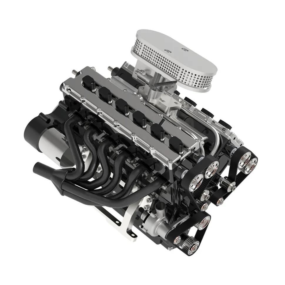 ENJOMOR V12 Engine GS-V12 72CC DOHC 4-Stroke 12-Cylinder 48-Valve Water-Cooled Electric Start Gasoline Engine Model - V12 Engine Model That Works