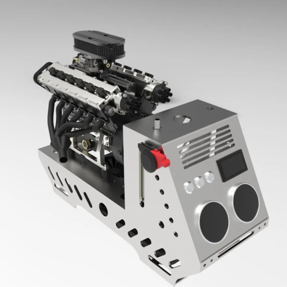 ENJOMOR V12 Engine GS-V12 72CC DOHC 4-Stroke 12-Cylinder 48-Valve Water-Cooled Electric Start Gasoline Engine Model - V12 Engine Model That Works