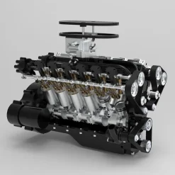 ENJOMOR V12 Engine GS-V12 72CC DOHC 4-Stroke 12-Cylinder 48-Valve Water-Cooled Electric Start Gasoline Engine Model - V12 Engine Model That Works