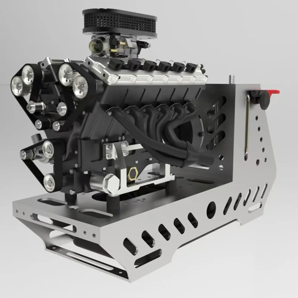 ENJOMOR V12 Engine with Starter Kit and Base - One Key Start