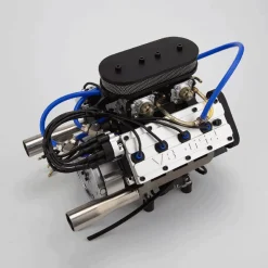 ENJOMOR V8 GS-V8 78CC DOHC Four-Stroke V-Shaped Eight-Cylinder Water-cooled Electric Gasoline Internal Combustion Engine Model - V8 Engine Model That Works